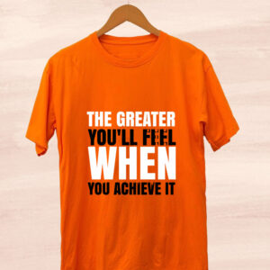 Oversized Orange T-shirt with Cute Panda