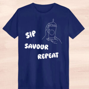 Oversized Sip Savour Repeat T-shirts
